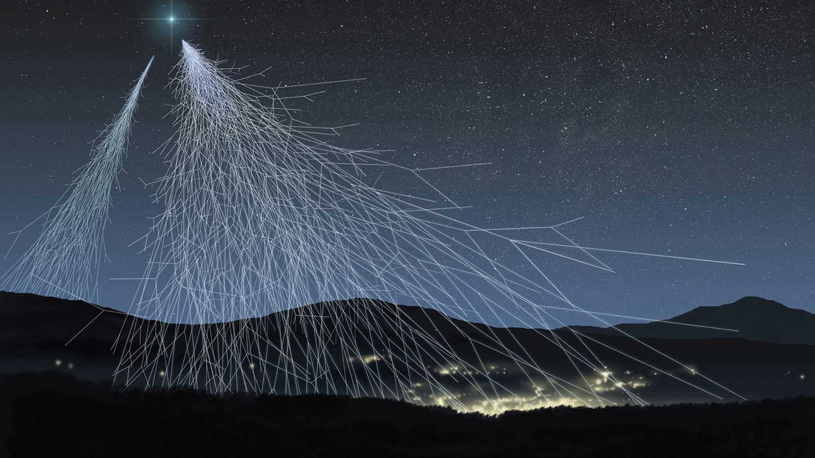 pioggia di raggi cosmici