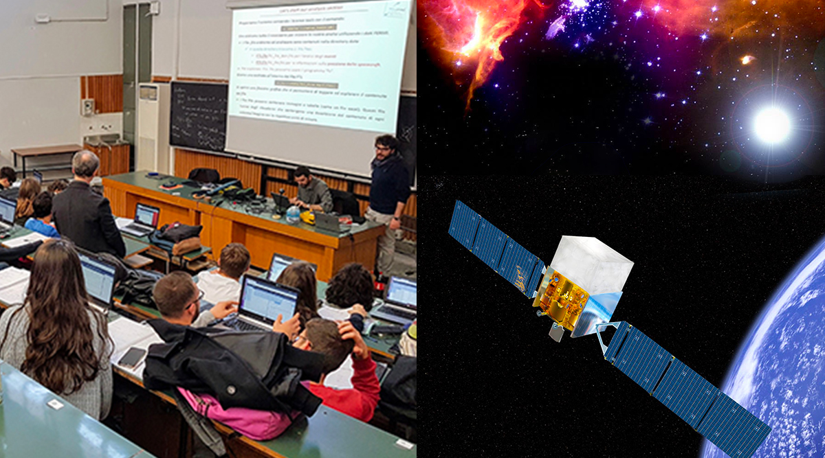 satellite fermi e studenti alla masterclass