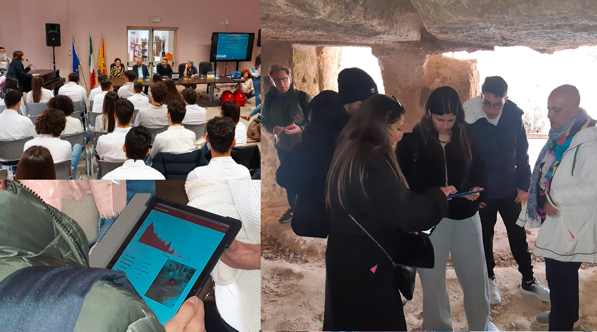 studenti durante l'evento a Lampedusa di ISOradioLAb 2023
