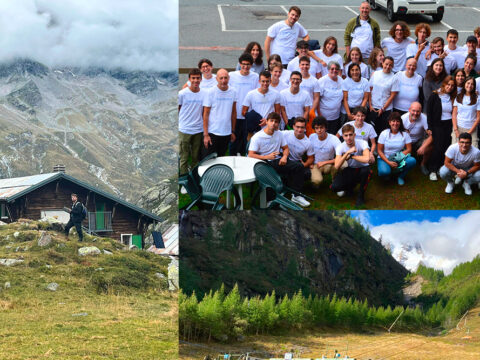 foto di studenti in montagna per la summer school di radiolab