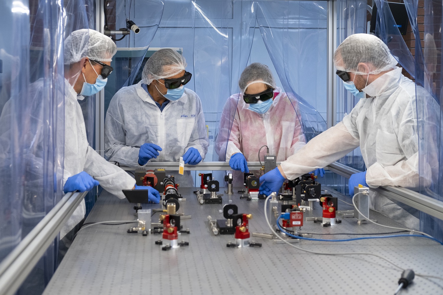 Laboratorio Interferometria ottica quantistica Trento 2023