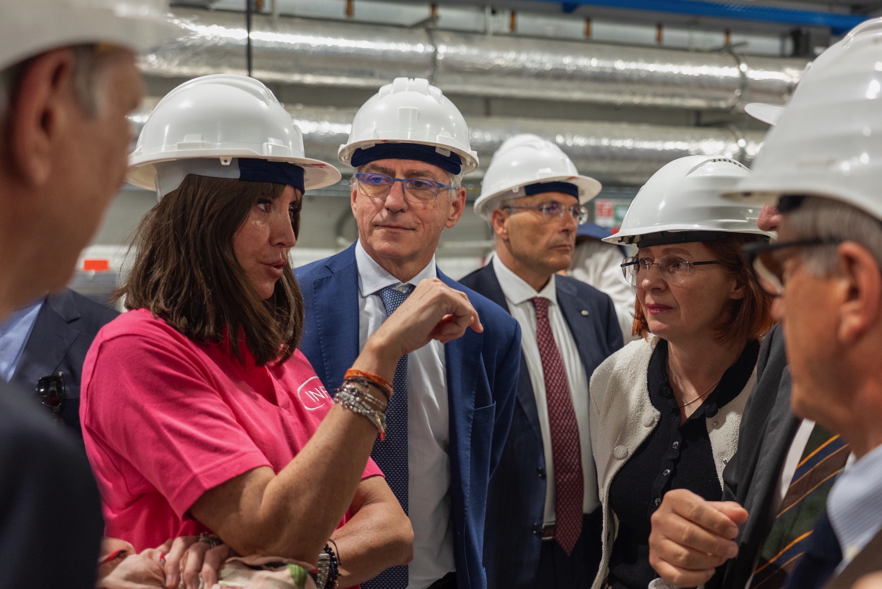 Il Ministro dell'Università e della Ricerca Anna Maria Bernini in visita ai Laboratori Nazionali di Frascati dell'INFN