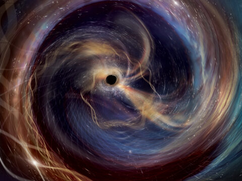 Artistic representation of the GW250114 event