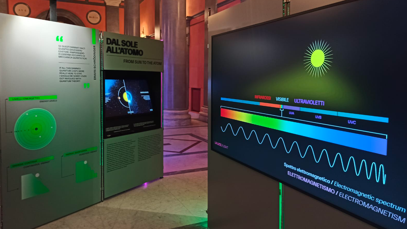 Mostra sulla meccanica quantistica di INFN e Federico II "Il Cosmo in un salto"