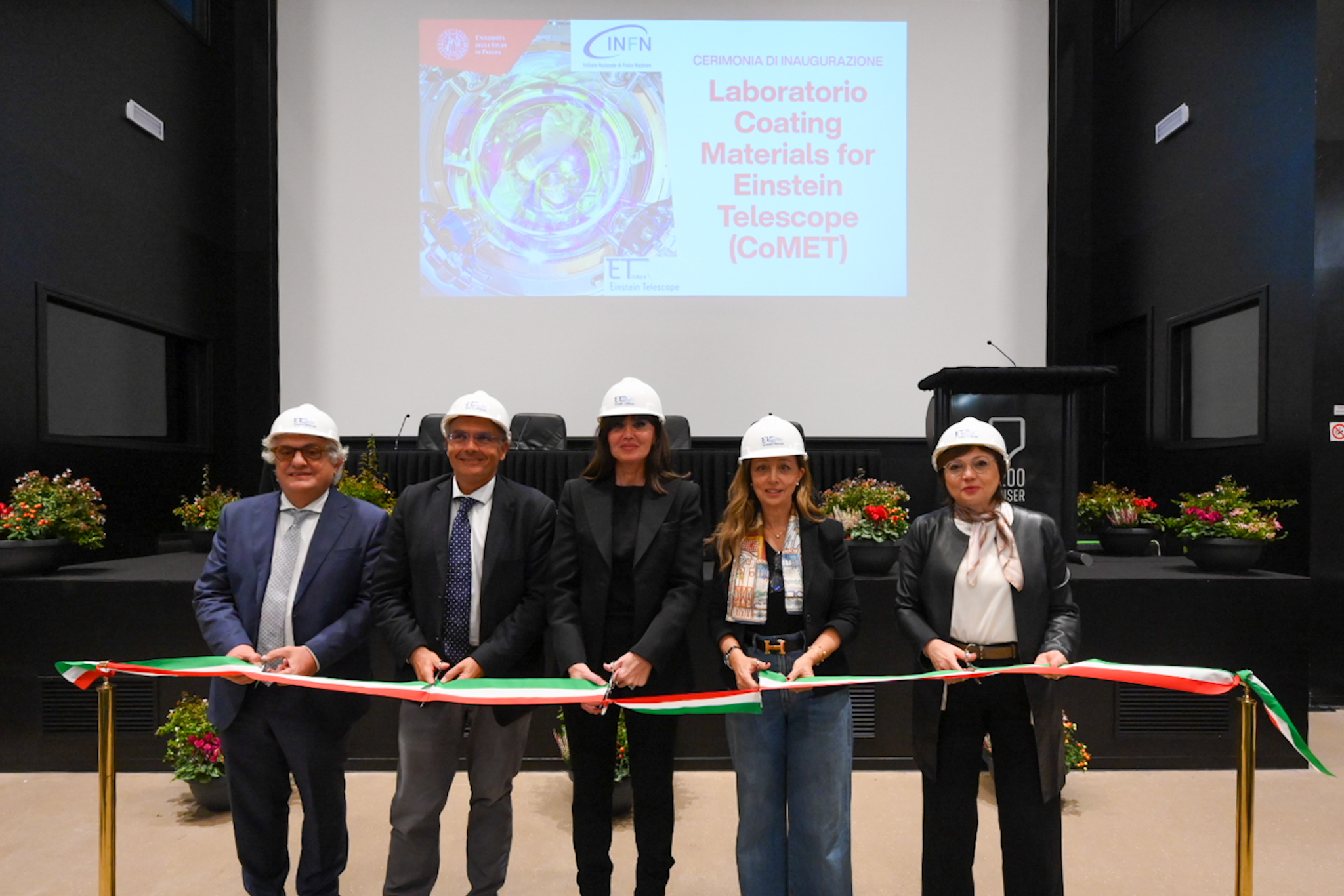 Inaugurazione del laboratorio CoMET (Coating Materials for Einstein Telescope) al CenSer di Rovigo