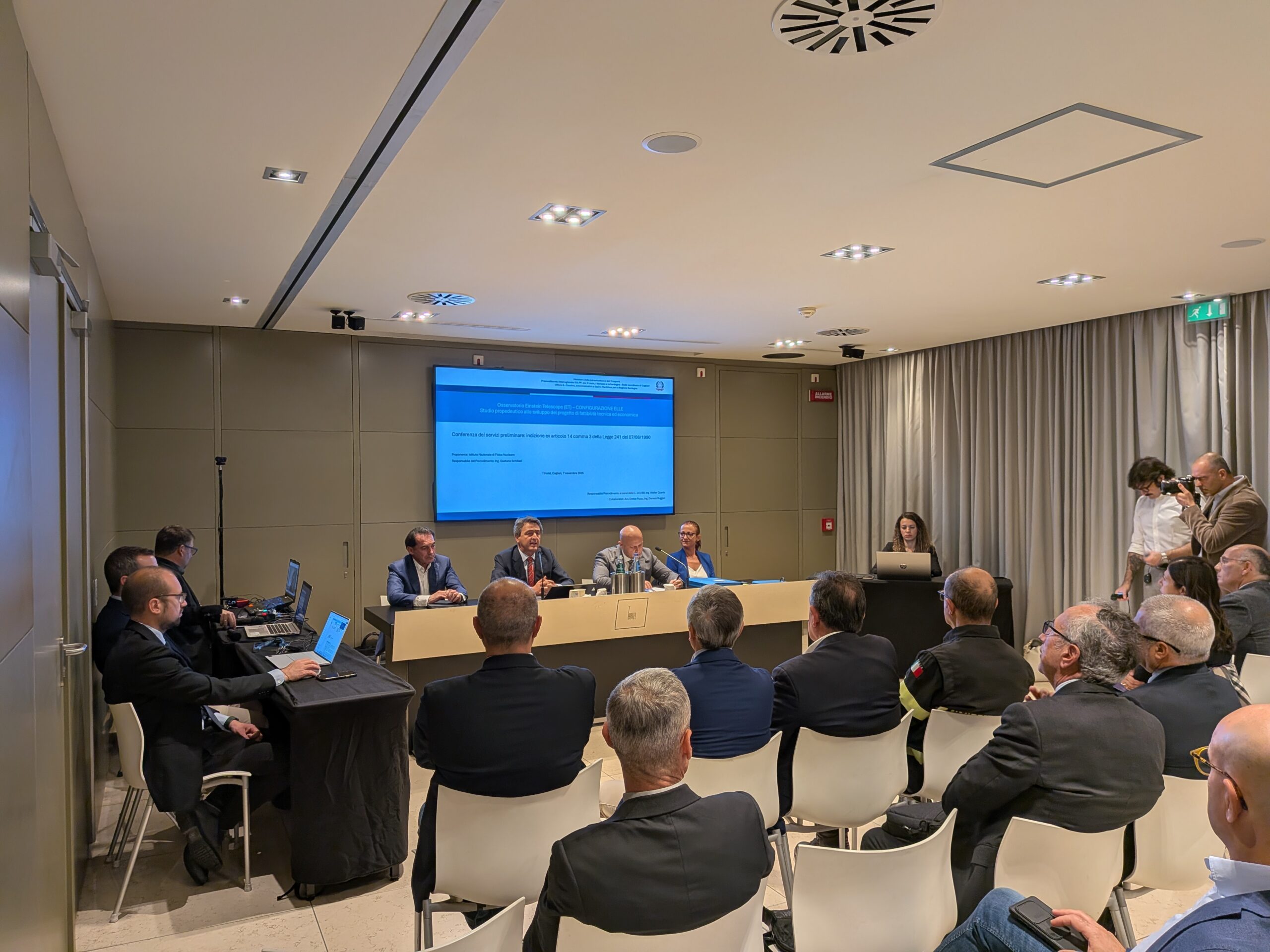 Riunione della Conferenza di Servizi per Einstein Telescope, Cagliari, 7 novembre 2025