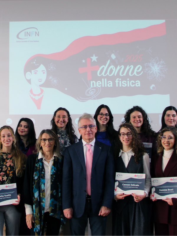 Le vincitrici del Premio INFN "Più donne nella fisica" 2025