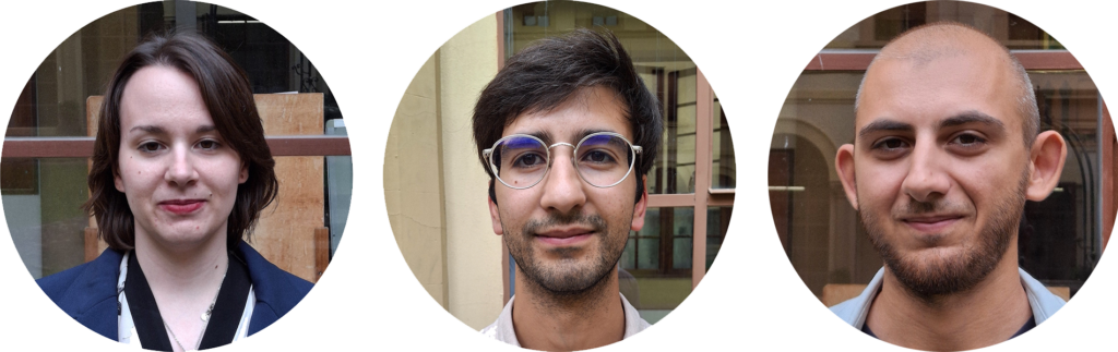 Da sinistra Dr.ssa ROBERTA CALABRESE (Università degli Studi di Napoli Federico II), Dr. ANTONIO SMECCA (Università degli Studi di Torino), Dr. CLAUDIO TONI (Università degli Studi di Roma Sapienza)