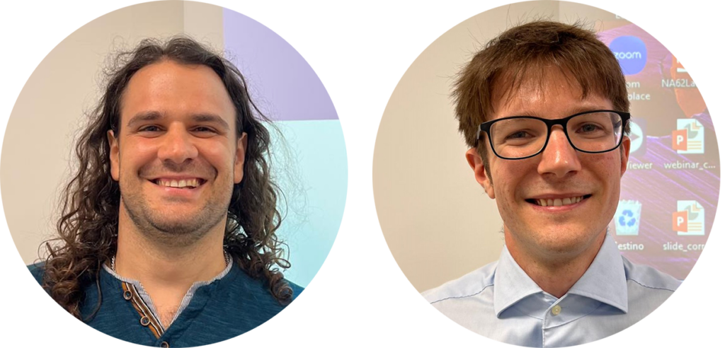 A sinistra Mattia Soldani (Università di Ferrara), a destra Antonio Trigilio (Università degli Studi di Roma Sapienza)