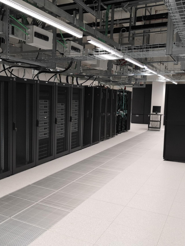 Una delle sale del data center del CNAF dell'INFN