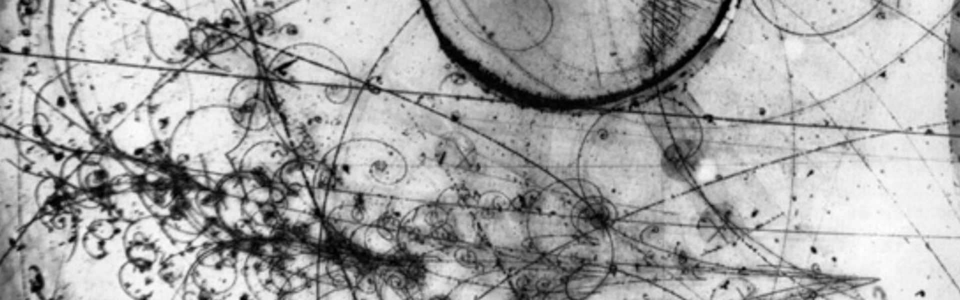 Image of neutrino interaction in the Fermilab bubble chamber taken in April 1976 ©Fermilab