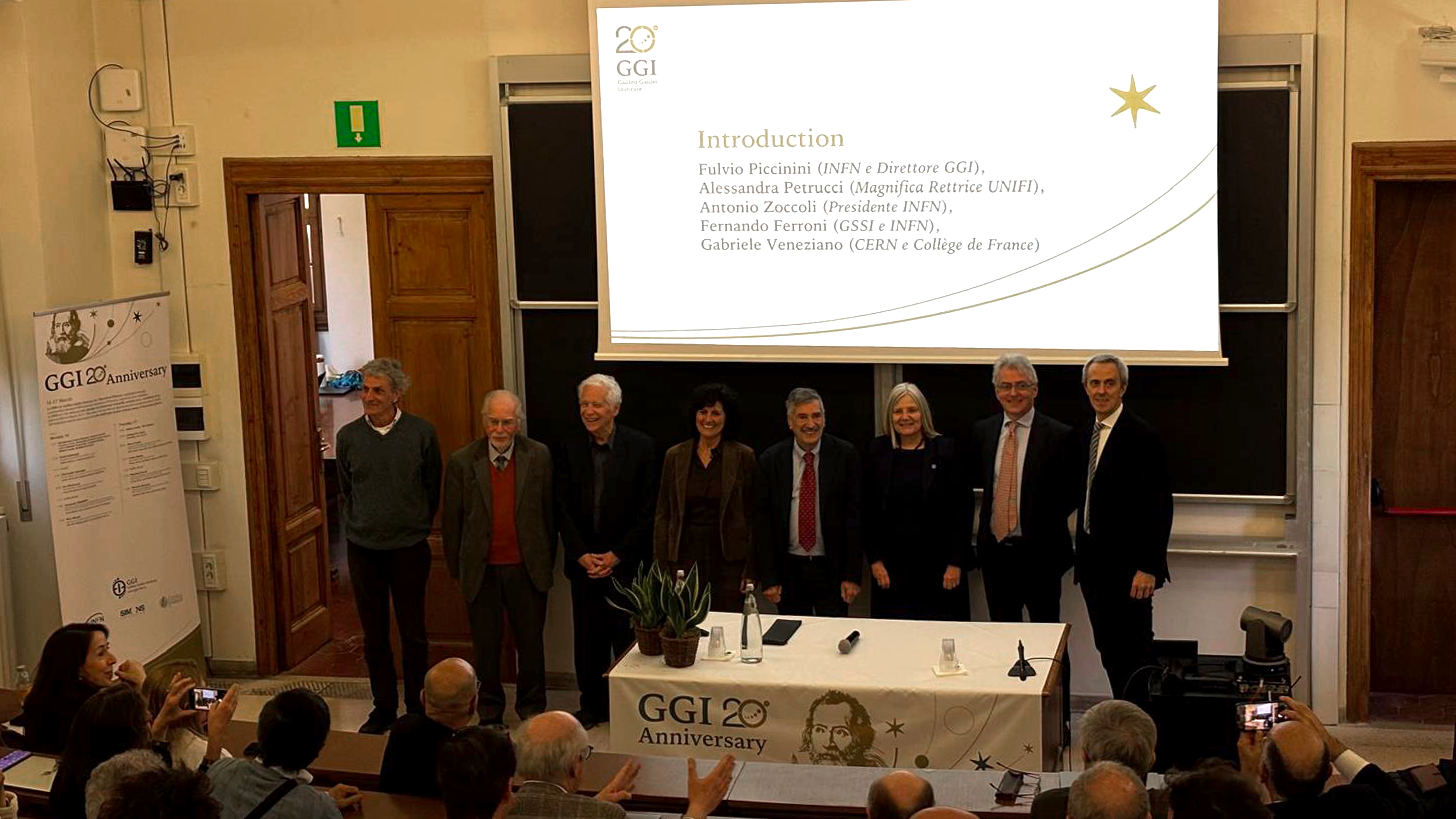GGI 20, le celebrazioni per il ventesimo anniversario del Galileo Galilei Insitute, Centro Nazionale di Studi Avanzati dell'INFN