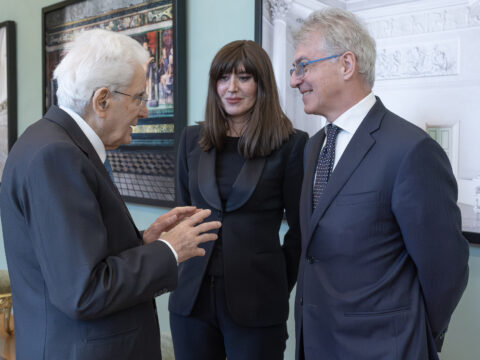 Il Presidente della Repubblica, Sergio Mattarella, ha ricevuto al Quirinale una delegazione dei Presidenti degli Enti di Ricerca, guidata dal Ministro dell’Università e della Ricerca Anna Maria Bernini e dal presidente della CoPER e dell'INFN Antonio Zoccoli (foto di Francesco Ammendola ©Ufficio per la Stampa e la Comunicazione della Presidenza della Repubblica)