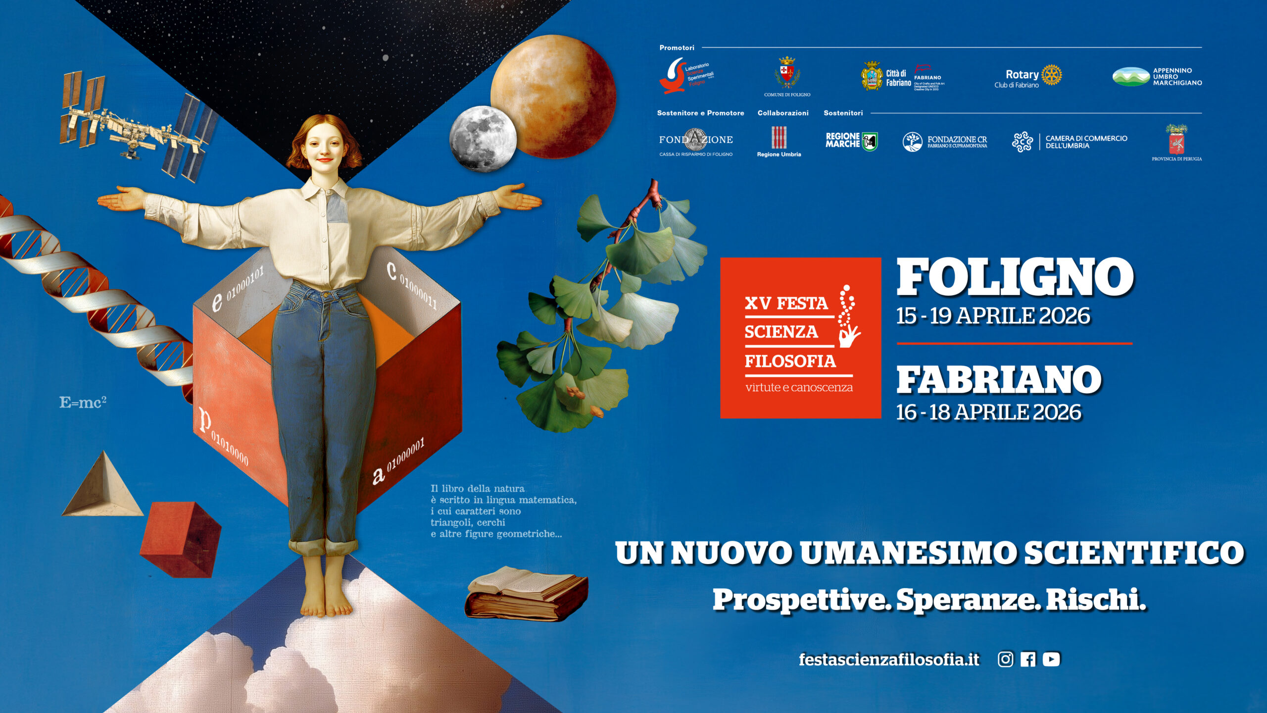 Immagine della Festa di Scienza e Filosofia di Foligno e Fabriano 2026