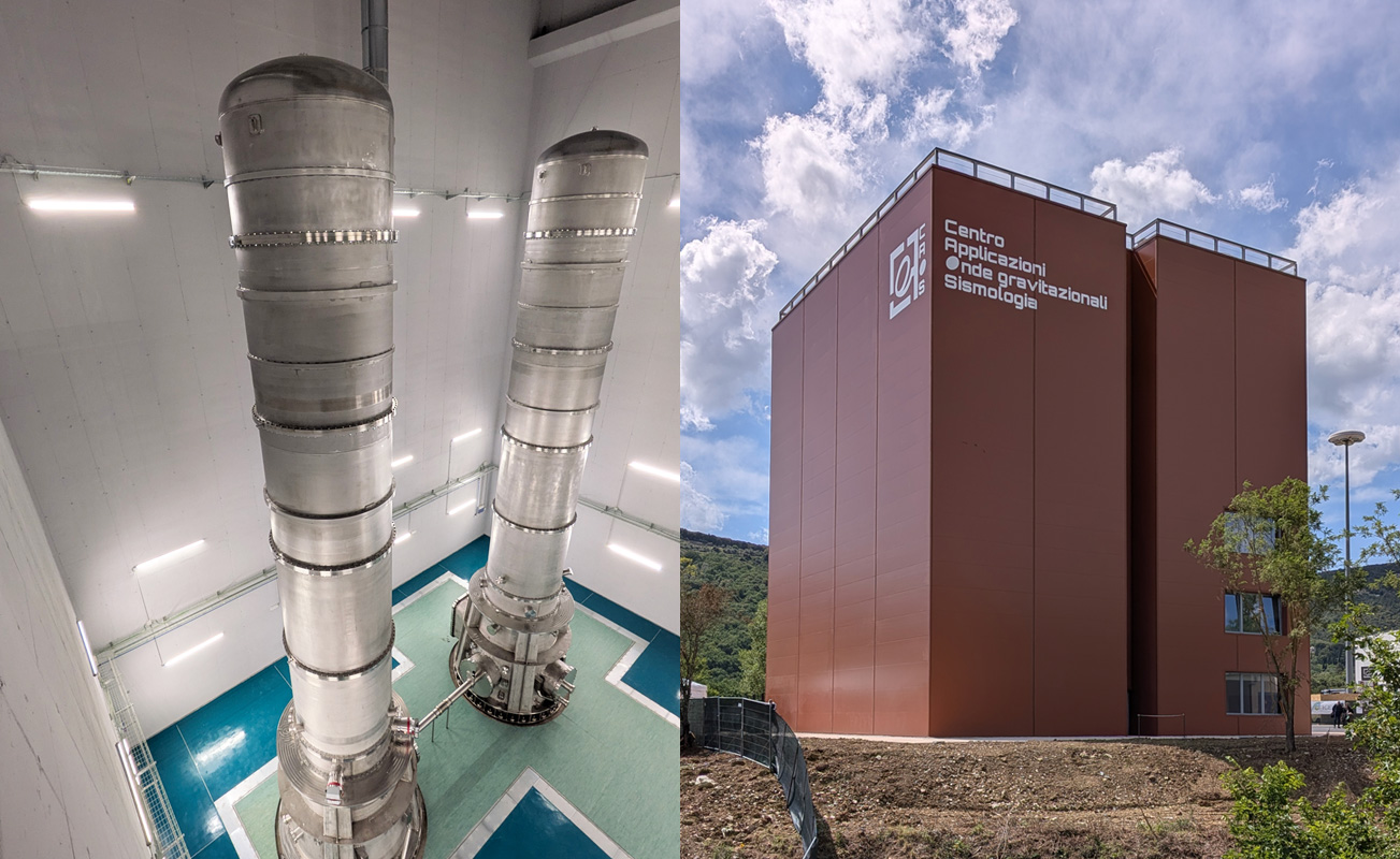 Interior and exterior views of the CAOS Laboratory in Perugia