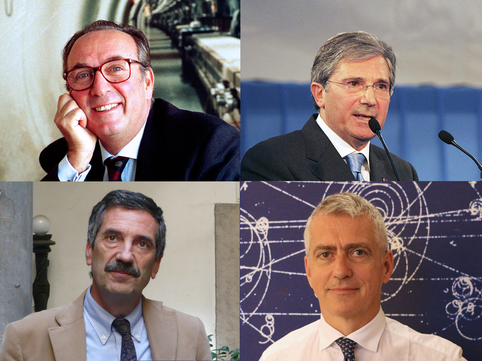 I Presidenti dell'INFN Luciano Maiani, Enzo Iarocci, Fernando Ferroni, Antonio Zoccoli
